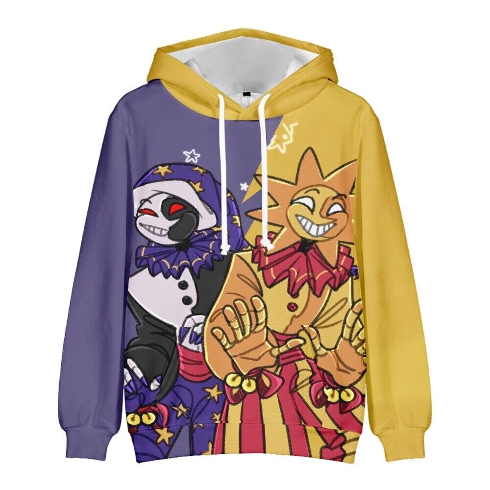 GAME FNAF Hoodie Jumper 3D Printing Hooded Sweatshirt Thin Coat XS-5XL