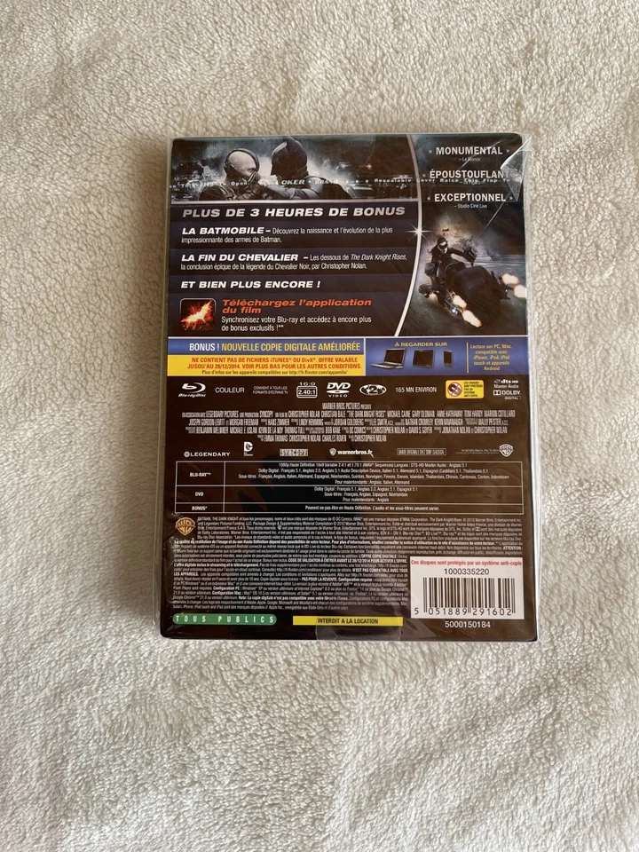 The Dark Knight Rises Steelbook French ** Like New ** - Image 2 of 2
