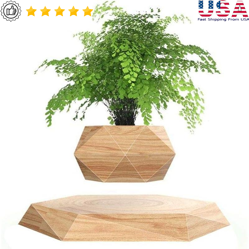 Levitating Plant Pot Magnetic Floating Air Bonsai Planter Office Home Décor New