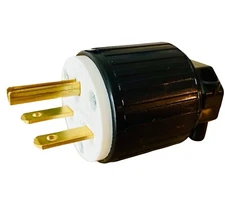 NEMA 6-15P Straight Electrical Plug 3 Wire, 15 Amps, 220V 230V 250V YGA015