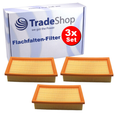 3x Flachfilter Luftfilter für Festool CTL 55, CTL 55 E, CTL-SYS, CTM 11, CTM 22