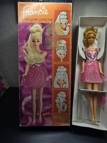 Vintage Barbie Francie MOD 1970 Growin' Pretty Hair in the box #1129