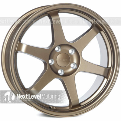 9SIX9 SIX-1 19x8.5 5x112 +35 MATTE BRONZE TE37 STYLE WHEEL FITS VW AUDI MERCEDES