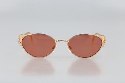 Diva 5035 2, Vintage 90s gold victorian cat eye sunglasses women, NOS