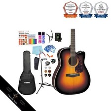 Yamaha FX370C TBS Acoustic-Electric Guitar Set 18-Piece Beginner's Set [98765]