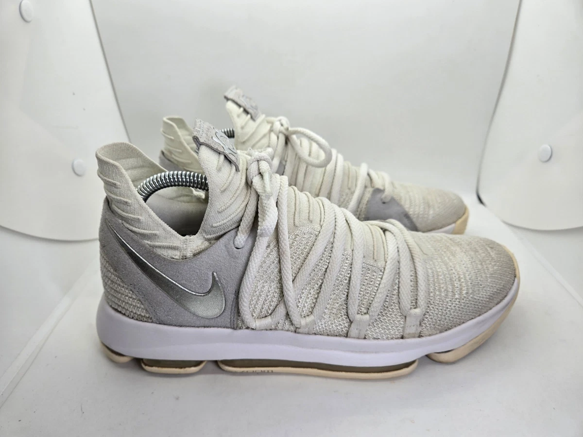 Nike Kevin Durant 10 Still KD Basketball Sneakers Mens 8.5 White 897815-100 Low Nike Zoom KD 10  main image 2