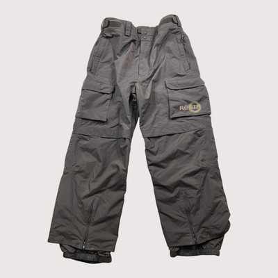 BURTON RONIN Snowboard Pants Mens L Brown La Cosa Nostra Baggy Y2K Ski