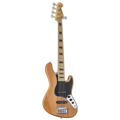 J&D E-Bass 5-Saiten Erle Korpus JB Bass 2 Single Coil Tonabnehmer Passiv Vintage