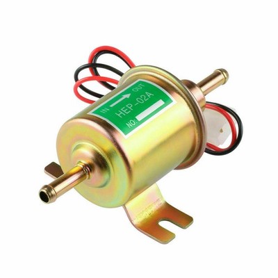 Universal 3-6PSI Gas Diesel Inline Low Pressure Electric Fuel Pump HEP-02A 24V