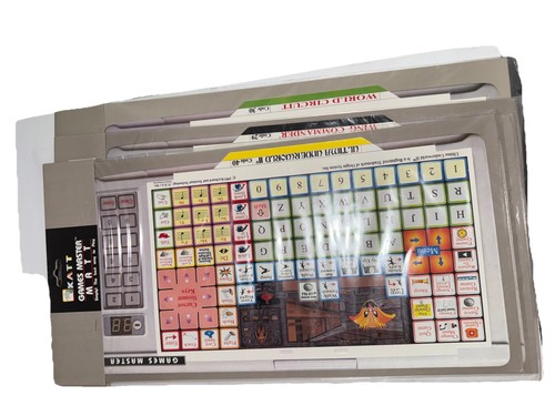 1993 KATT Games Master Keyboard MS-DOS Gaming Keyboard EXTREMELY RARE & Overlays - Afbeelding 18 van 24