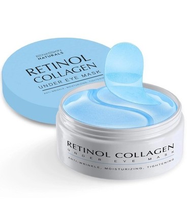 Enaskin Naturals Under Eye Patches for Dark Circles: 30 Pairs Retinol Blue 