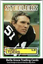 1983 Topps #367 Loren Toews Pittsburgh Steelers Rookie NFL Football