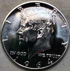 1964 Proof Kennedy Silver Half Dollar 90% US Mint Coin 50C