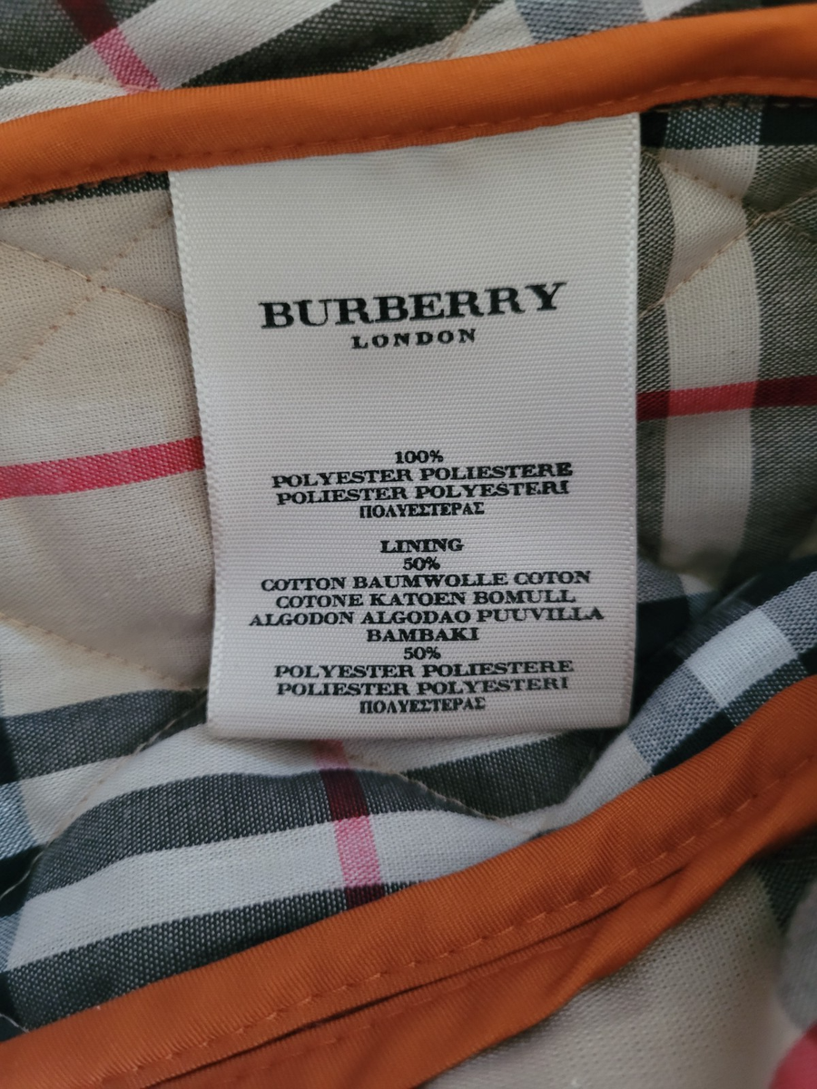 Burberry London Diamond Quilted Jacket in Burnt Orange, Women's