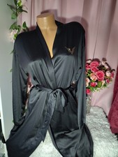 Victoria  s Secret Fashion Show 2025 Rhinestone Angel Wings Robe Black XS/S