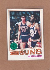 1977-78 TOPPS BASKETBALL WHITE BACK ALVAN ADAMS #95 SUNS NM *A46200