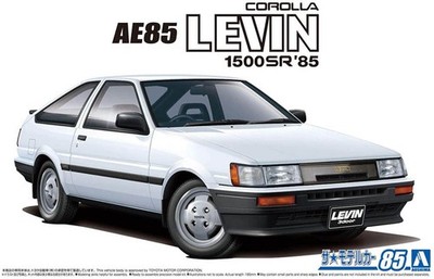 1985 Toyota AE85 Corolla Levin 1500SR 1:24 Model Kit Bausatz Aoshima 059685