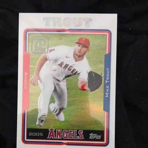 Topps 2021 Chrome 70 Years of Topps Series 2 Mike Trout #70YTC-55 Angels Card
