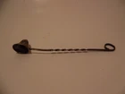REED & BARTON STERLING SILVER BELL SHAPED CANDLE SNUFFER X1018 w TWISTED HANDLE