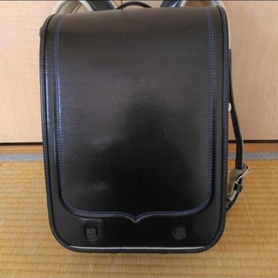 Randoseru Black Simple Boy Backpack School Bag Compact Made in Japan