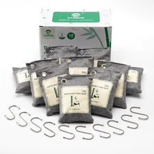 Activated Charcoal Odor Eliminator for Strong Odors, 100% Bamboo Charcoal Bag...