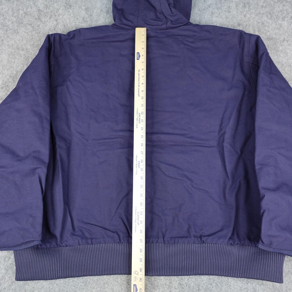 Carhartt Jacket Mens 5XL Navy Loose Washed Duck Insulated