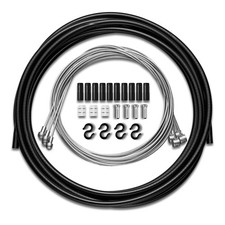 Generic 4PCS Professional Bike Brake Cable and Housing 6.85 6.5 1.34, Black