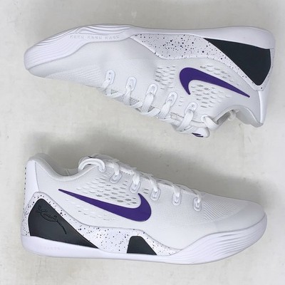 Nike Kobe 9 Elite Low Protro LA Lakers Home White Sneakers, Size