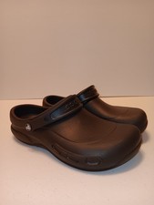 Crocs Bistro Clogs Black Men's Size 8 W10 Slip Resistant Work Slip On
