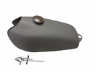 For Yamaha DT 175 DT 125 DT 100 Enduro Raw Steel Petrol Tank 1975-76 + CAP TAP