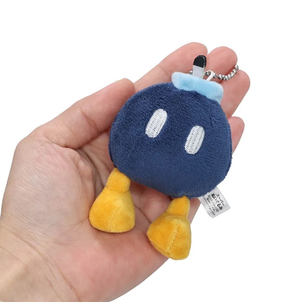 Super Mario Bros. Ciondolo Portachiavi Bob-omba 9 cm in peluche Idea Regalo