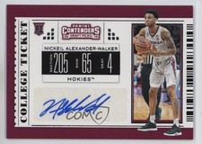 2019 Panini Contenders Draft Picks Nickeil Alexander-Walker (White Jersey) 07nb