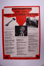 Southampton One City Many Cultures Poster Original Event Poster UK Circa 1995