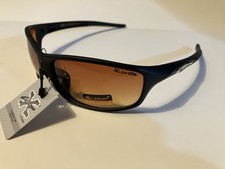 X Loop HD Sunglasses 8XHD337401 Amber Brown Lens 3374 Flat Black