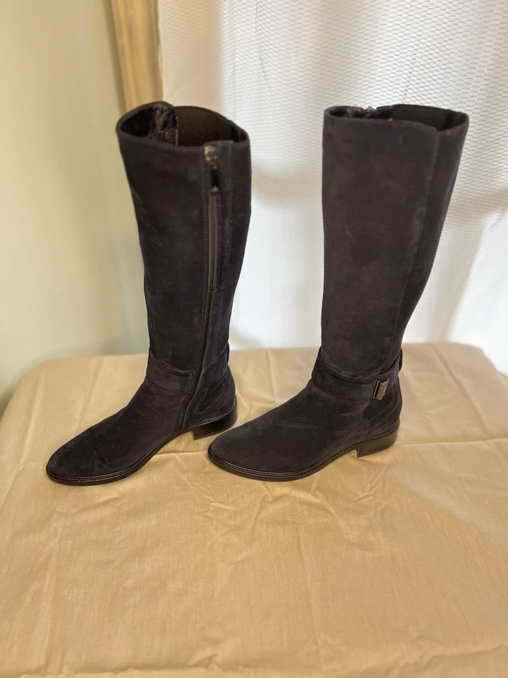 Aquatalia Giada suede knee-high riding boot - Image 3 of 4