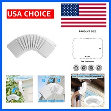Downspout Gutter Elbow Style B 3" x 4" Angle is 75 White Aluminum 1pack