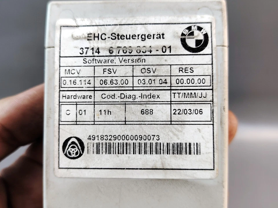 BMW 5, 7 E60 E61 E65 SERIES SUSPENSION AIR SUPPLY CONTROL UNIT EHC 37146769834 - Image 2 of 4