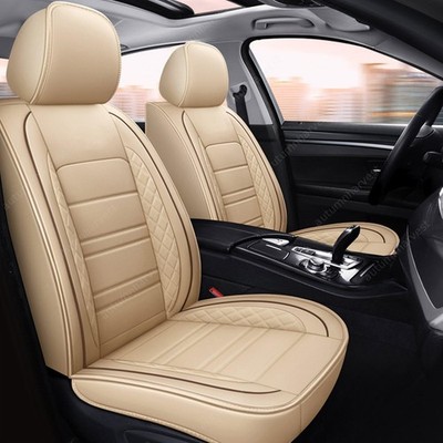 NEW 2007-2026 For Hyundai Sonata Car Seat Covers Front&Rear Cushion Pad Beige