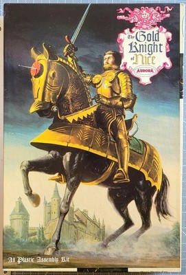 Aurora Gold Knight of Nice Lot of 2 Kits 475 & K5 Both Open Appear Complete 1965