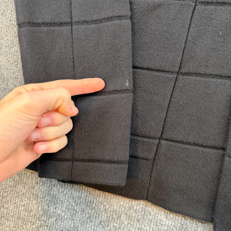 Armani Exchange Hombres Cremallera Completa Suéter Cárdigan Tejido Chaqueta Talla Grande Negro Foto 4 de 4