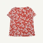 Seasalt Cornwall Womens Red Cotton Short sleeved Round neck Top Size 14