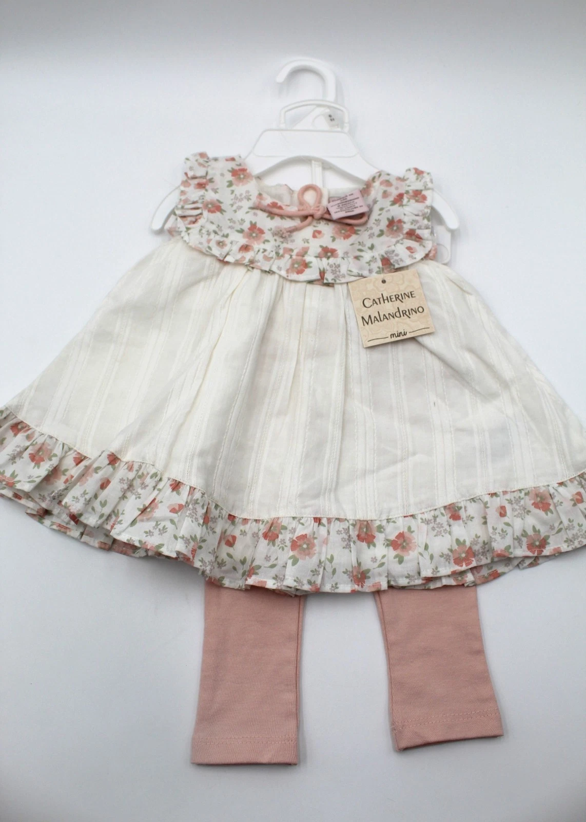 Catherine Malandrino Mini Baby Girl Floral 2 Piece Outfit Set 3-6 Months NWT