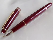 Montblanc Meisterstuck Classique 144 Fountain Pen Burgundy 14K EF Nib Name