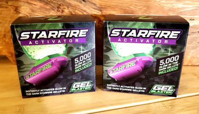 2 Pack Gel Blaster Starfire Activator with 5000 Glow In The Dark Gellets