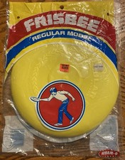 NEW Vintage FRISBEE Wham-O Yellow 1981 Regular Model Flying Disc Outdoor Fun NEW