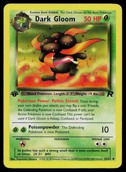 Dark Gloom 36/82 Team Rocket 1st Edition Uncommon