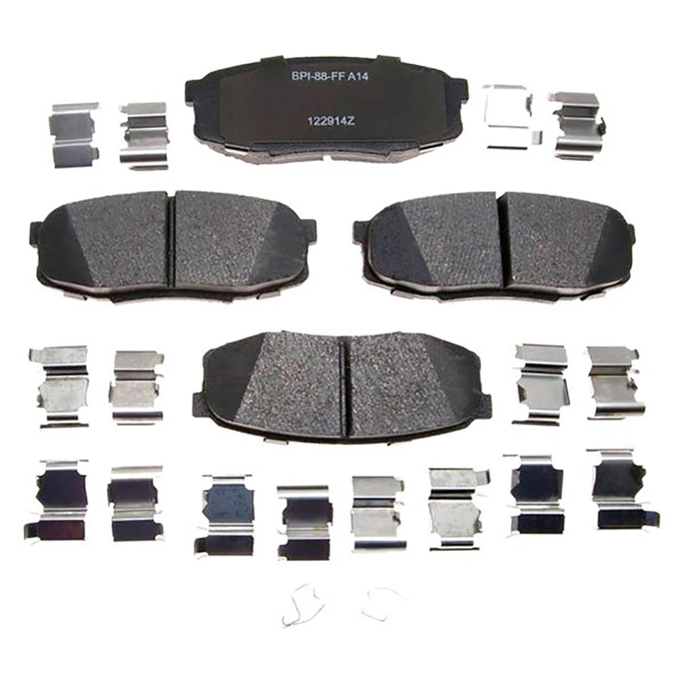 Rotores de freno traseros + pastillas de freno de cerámica y herrajes para Toyota Tundra 2007-2019 Foto 2 de 4