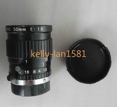 1PC Used Myutron MV5018 TV LENS 50mm 1:1.8 2/3'' Tested #pk