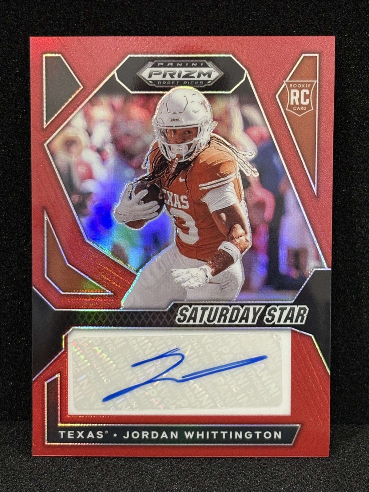 Jordan Whittington Panini Prizm Draft Picks Saturday Star Signatures #SSSJWN Red