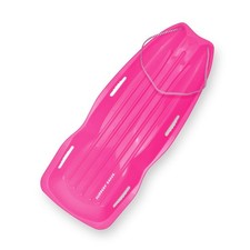 Slippery Racer Downhill Xtreme Flexible Plastic Toboggan Snow Sled for 2 Riders